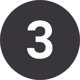 number three black number image